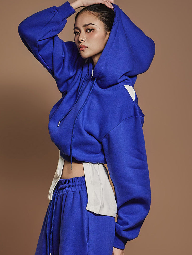 E3612 フリース裏地パーカー