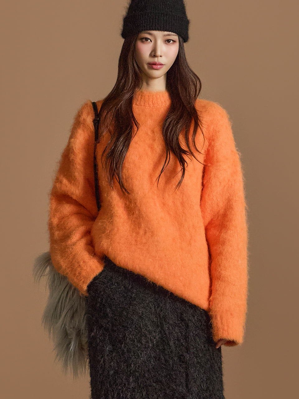 E3663 Fur Wool Knit
