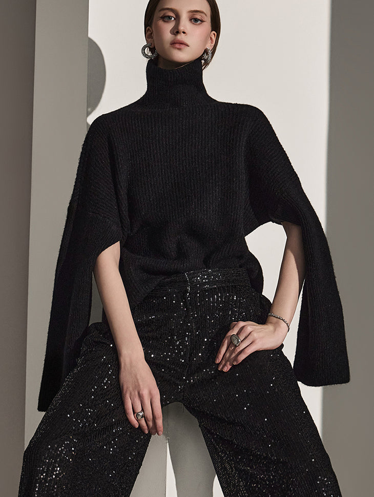 E3209 マルチウェイタートルネックニット