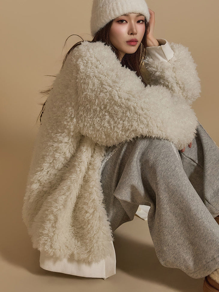 J2608 圈圈呢开衫