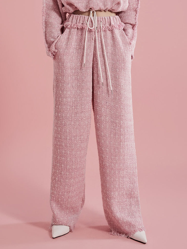 P3056 Tweed Bendable Long Pants