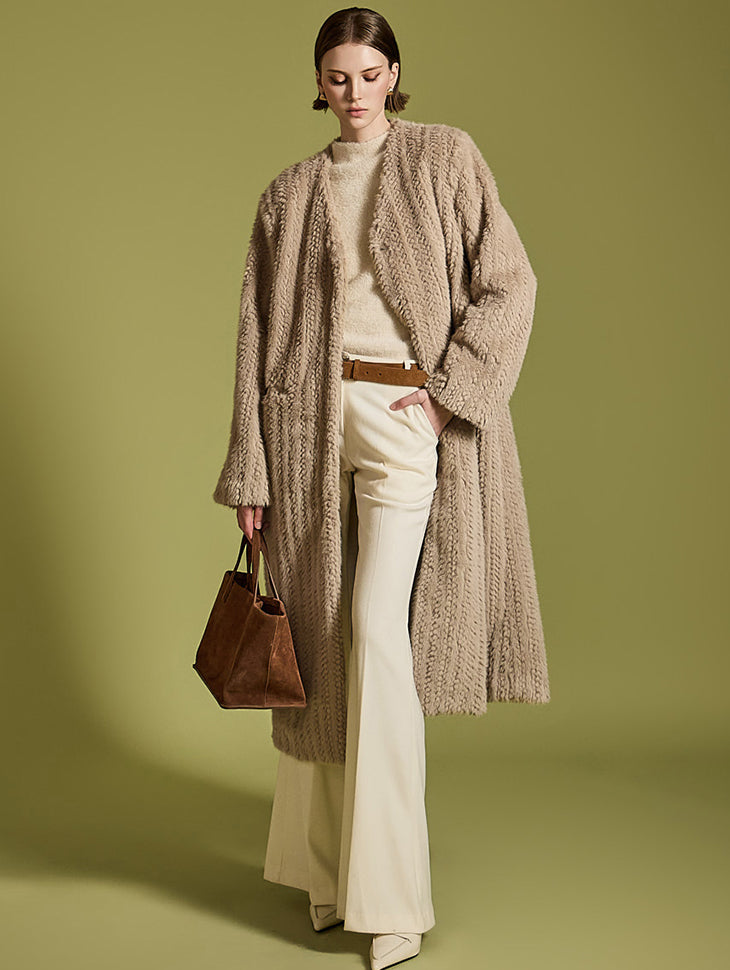 J2505 フェイクファーコート