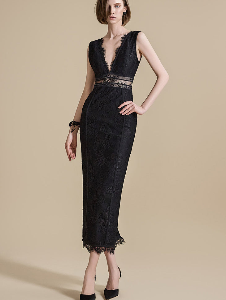 D9491 レースドレス