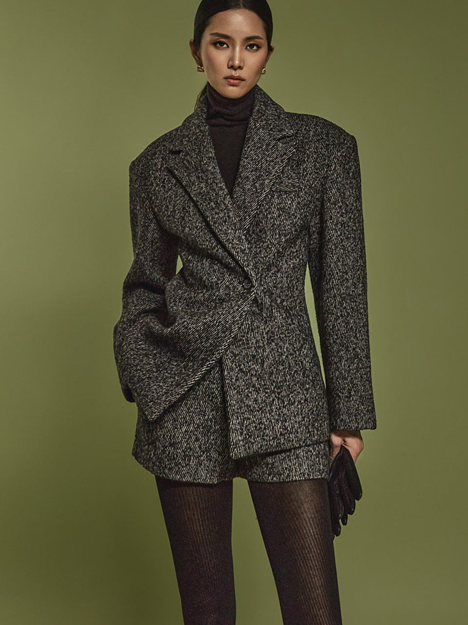 J2451 ヘリンボーンウールジャケット
