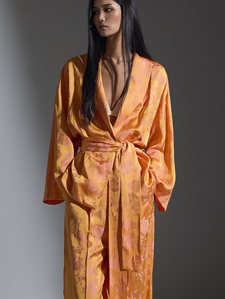 D9490 Satin Loungewear Two-Piece