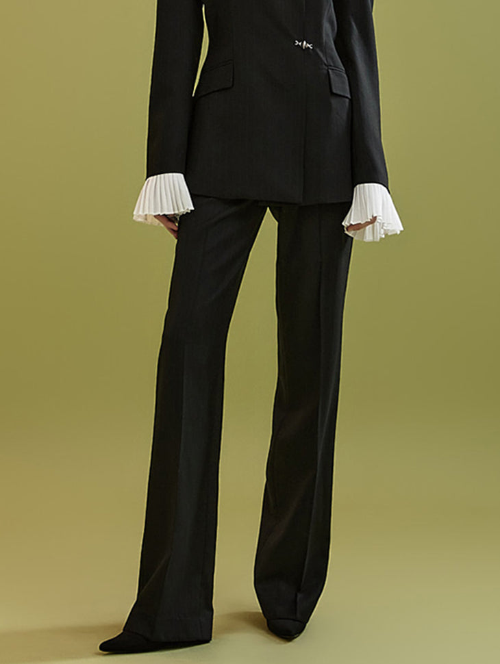 MBDP025 ストライプセミワイドスラックス