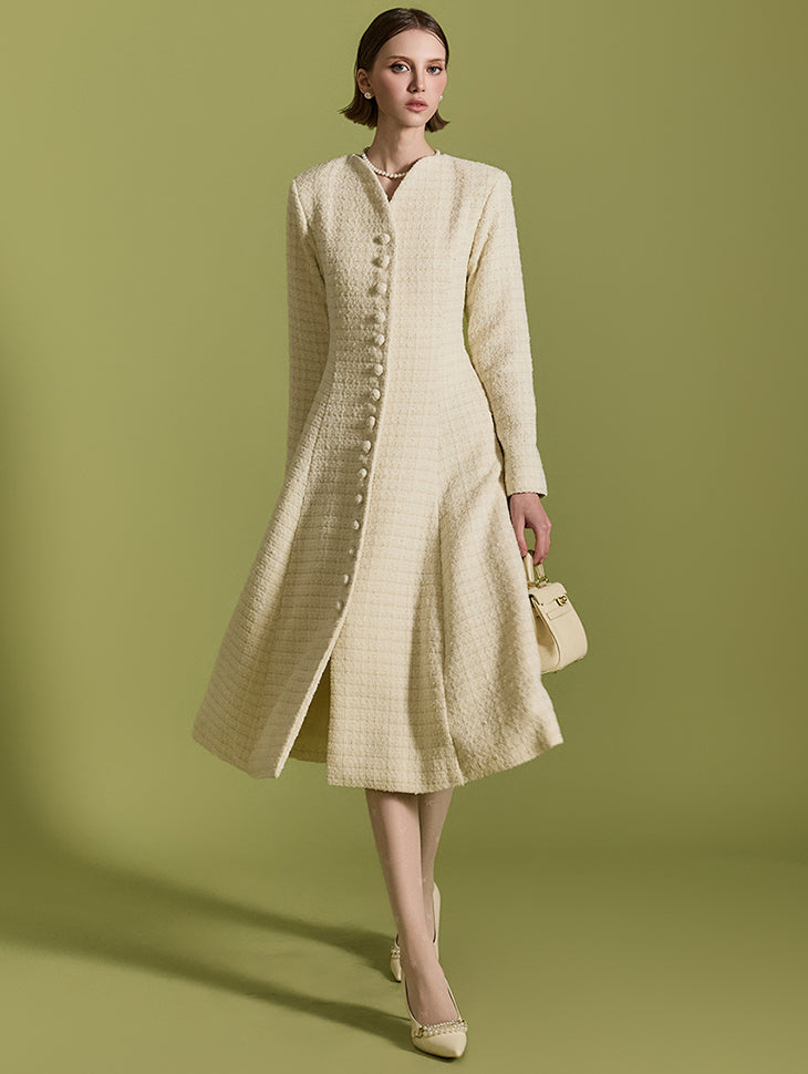 D5157 粗花呢连衣裙