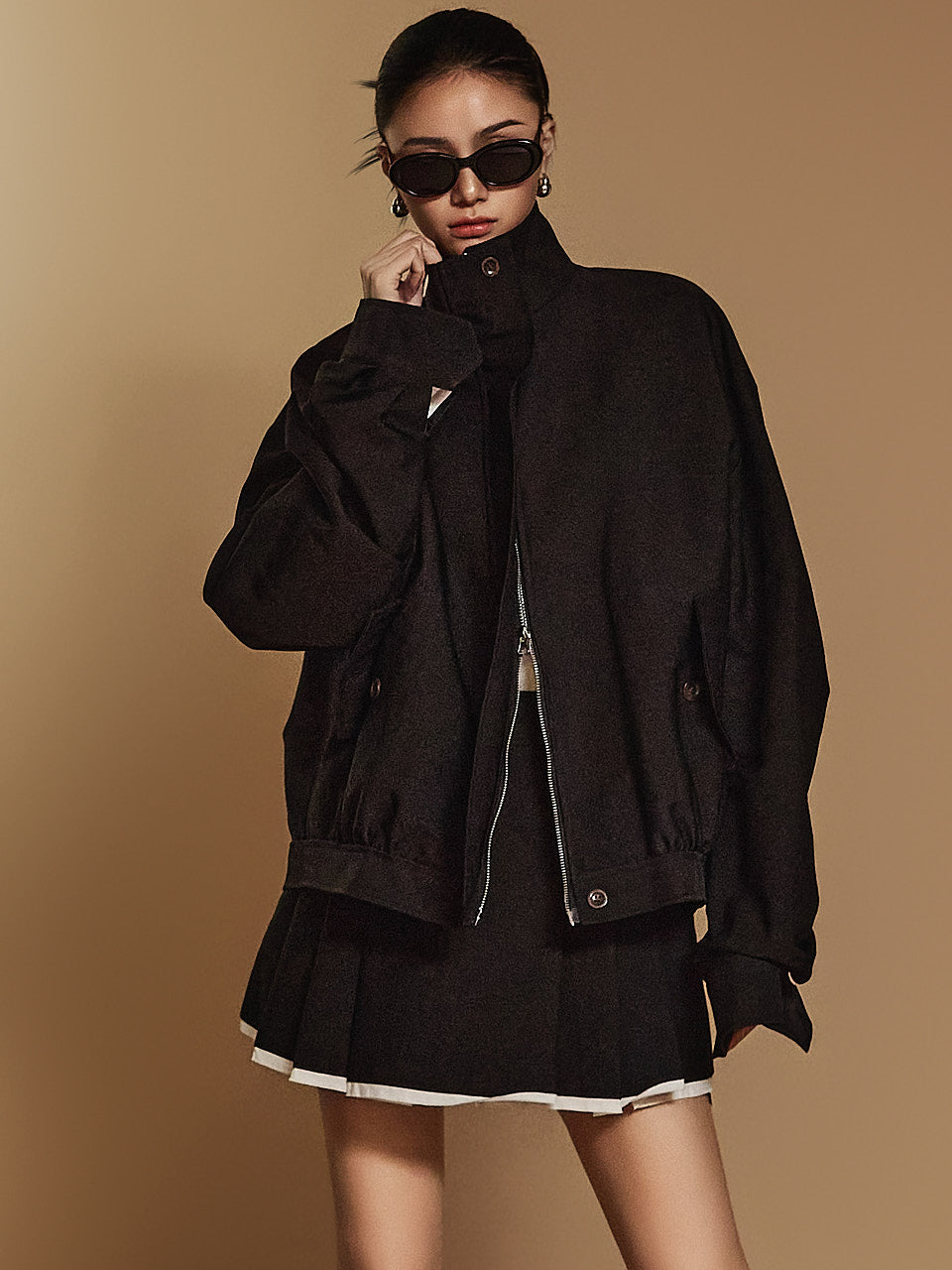 J2397 高领拉链套头夹克