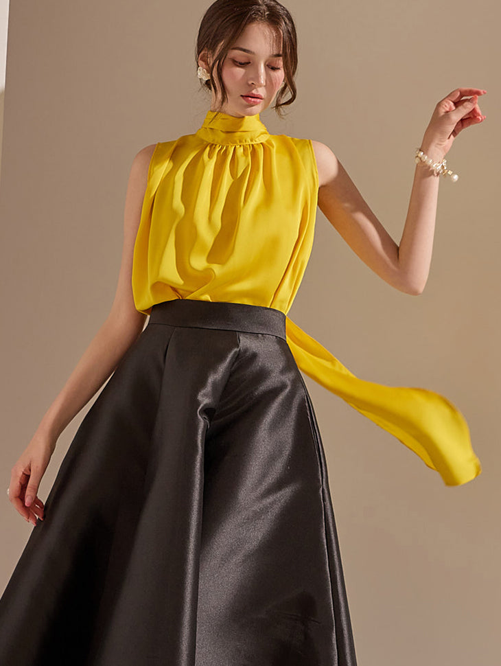 B2250 蝴蝶结挂脖衬衫