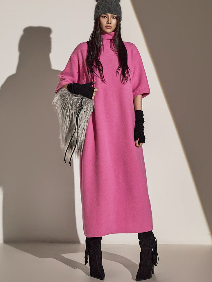 D5162 フリース裏地ドレス