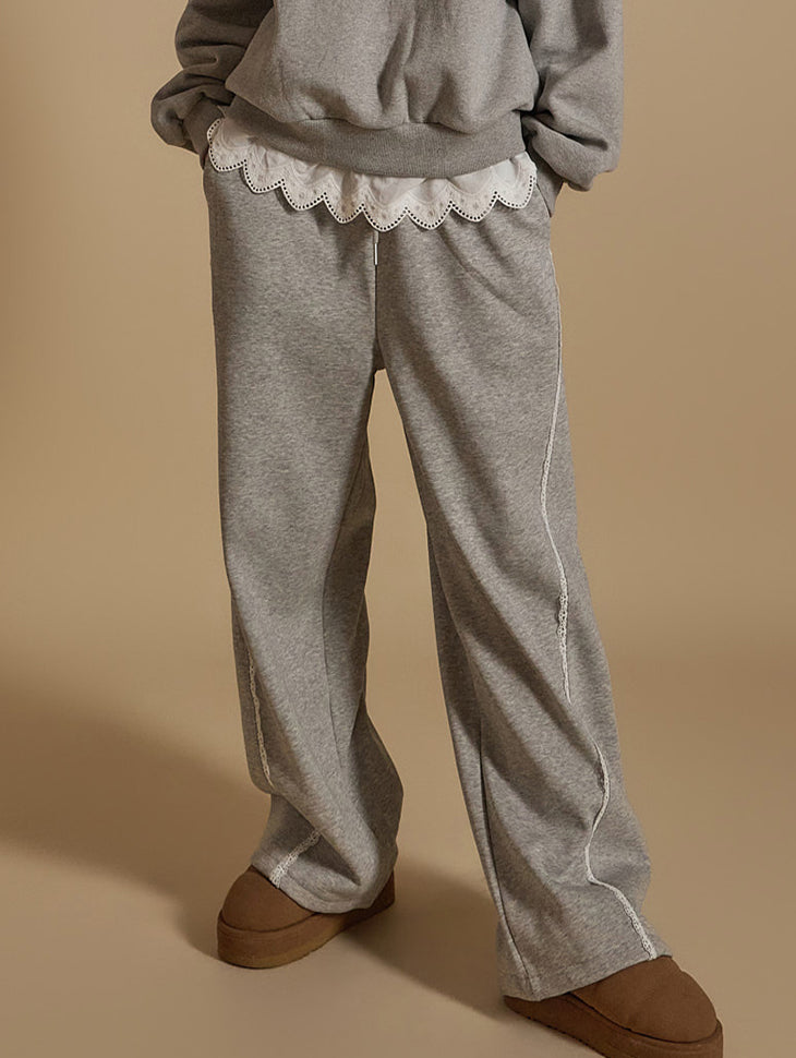 P3368 蕾丝运动裤