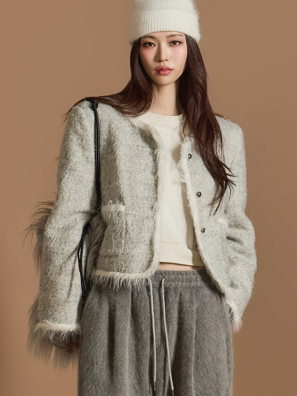 J2567 ツイードウールジャケット