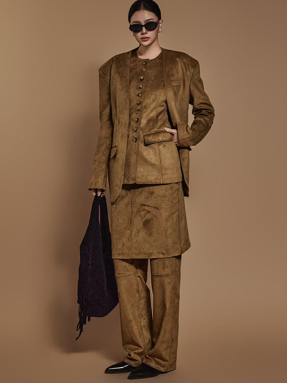 TP1968 ジャケットベストパンツセット