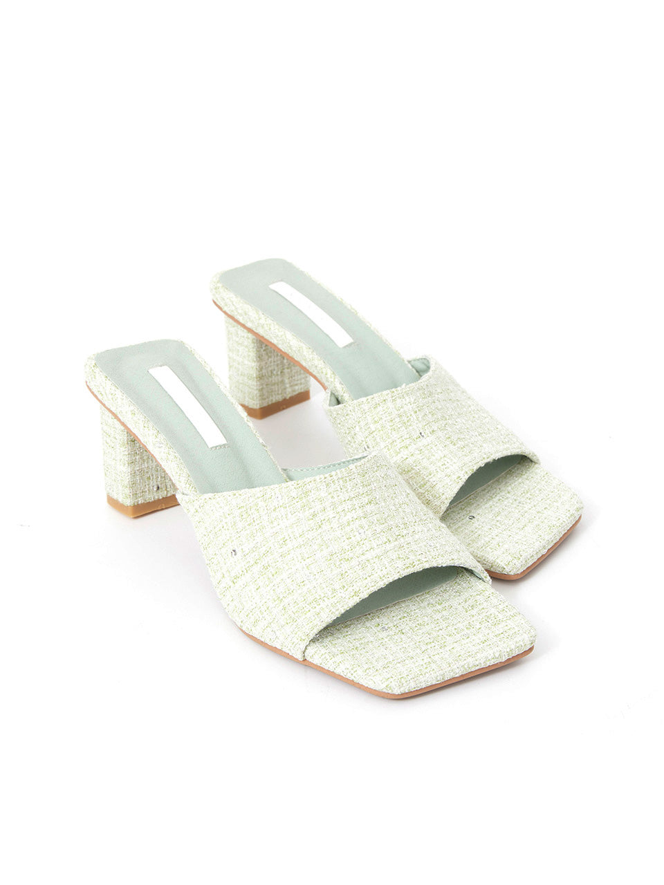 AR-3264 Tweed Heeled mule