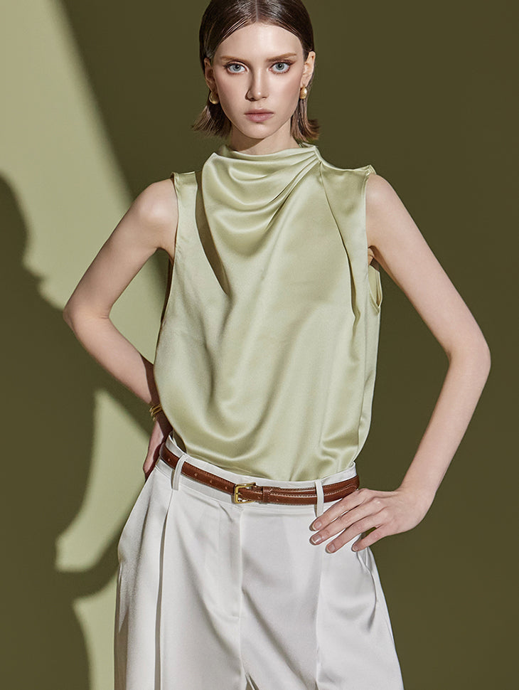 B2955 围脖领衬衫