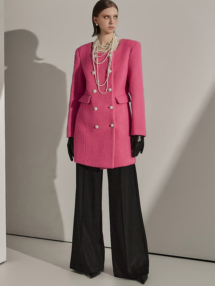 J2054 ウールダブルボタンコート