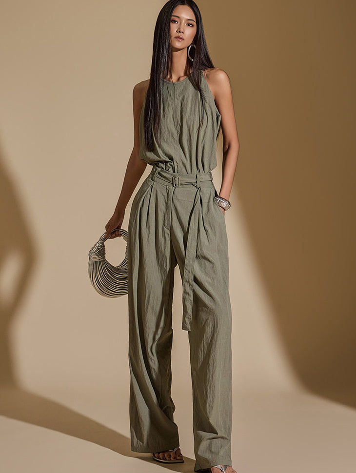 TP1904 ノースリーブトップス&パンツセット