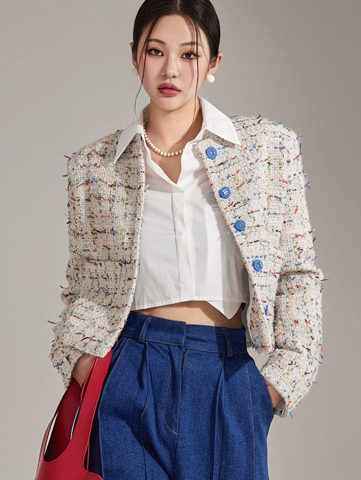 J2198 粗花呢夹克