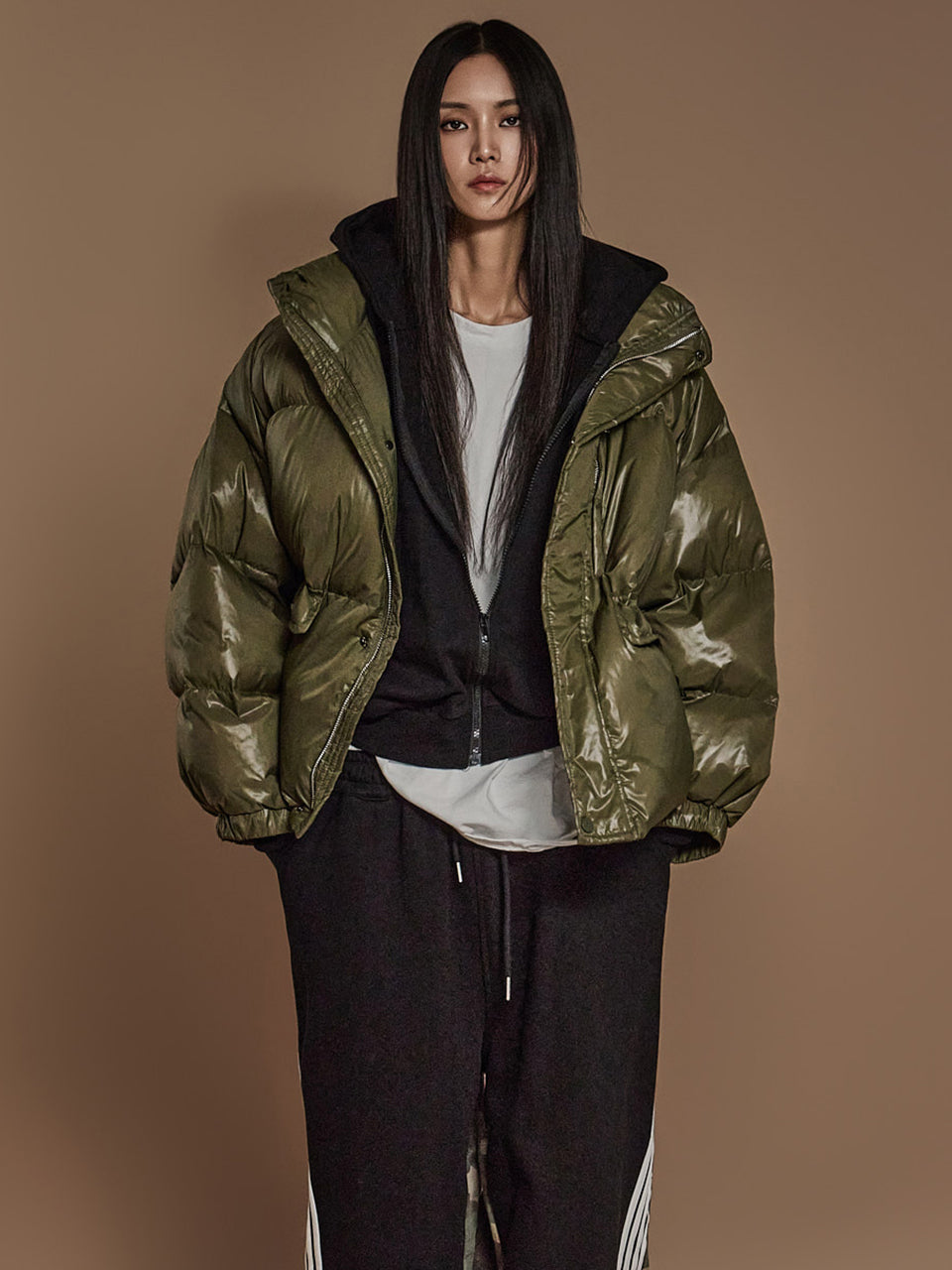 J2444 光沢パッド入りジャケット