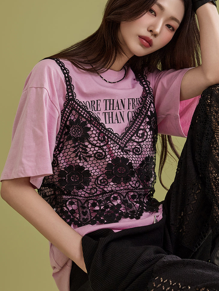 E3338 レースビスチェ