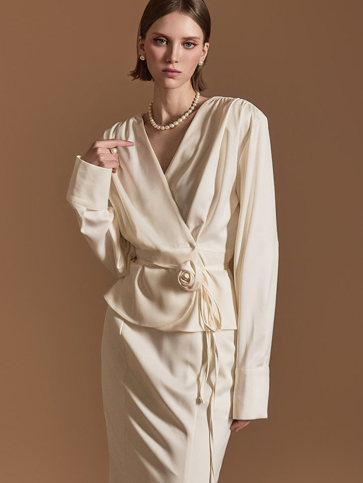 B3027 带肩带衬衫