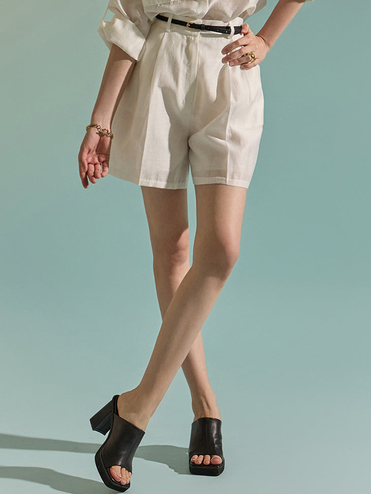 P2920 带腰带百慕大裤