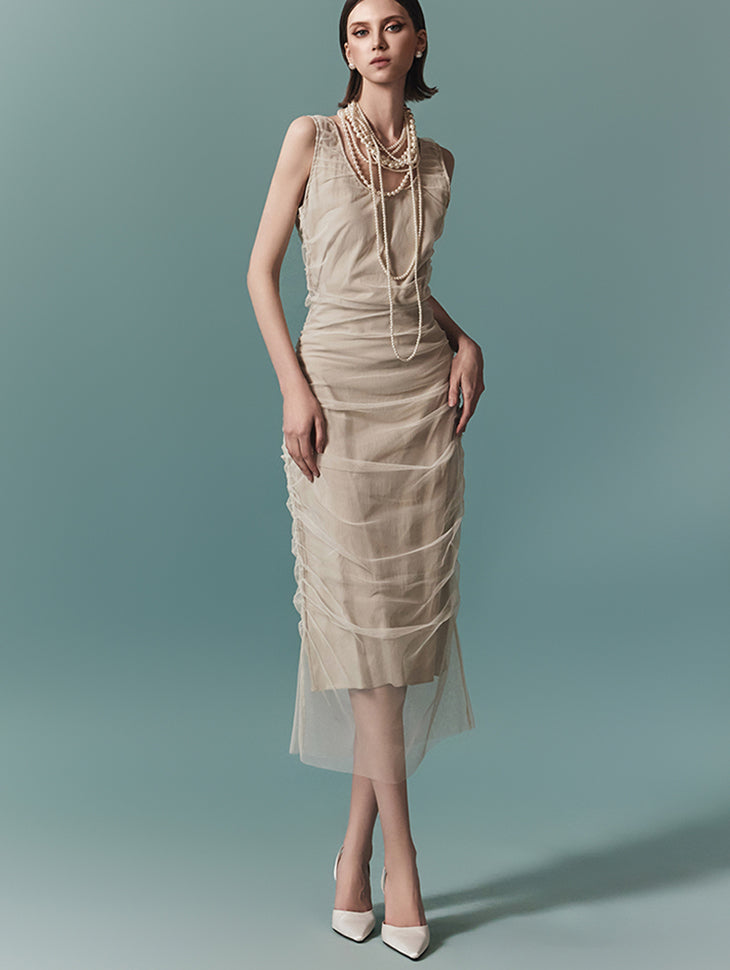 TP1845 网眼上衣和裙子套装