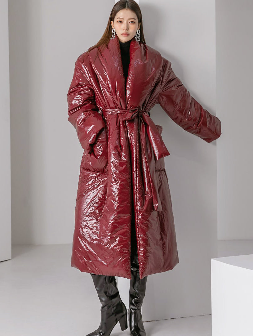 J9094 带腰带夹棉夹克