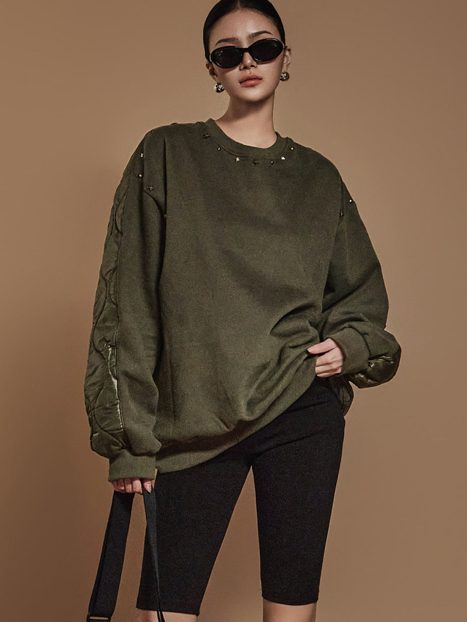 E3594 绗缝运动衫