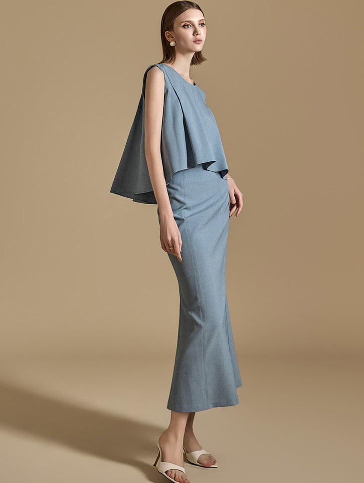 TP1913 衬衫和裙子套装