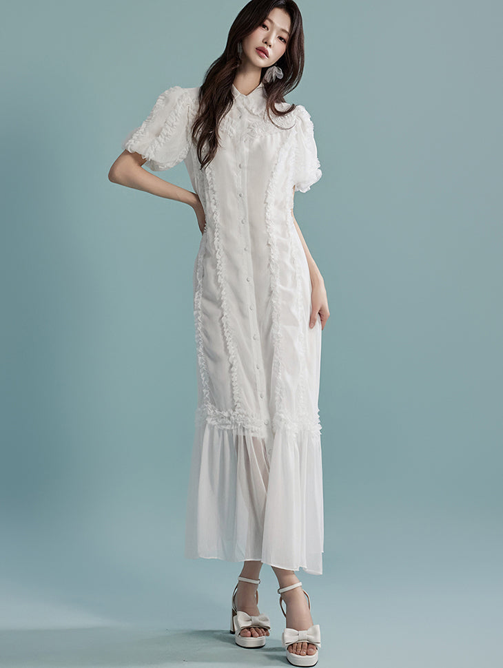 D4961 腰带连衣裙