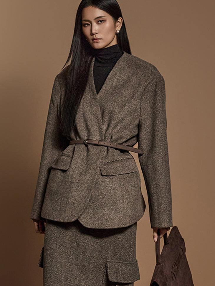 J2545 ヘリンボーンジャケット