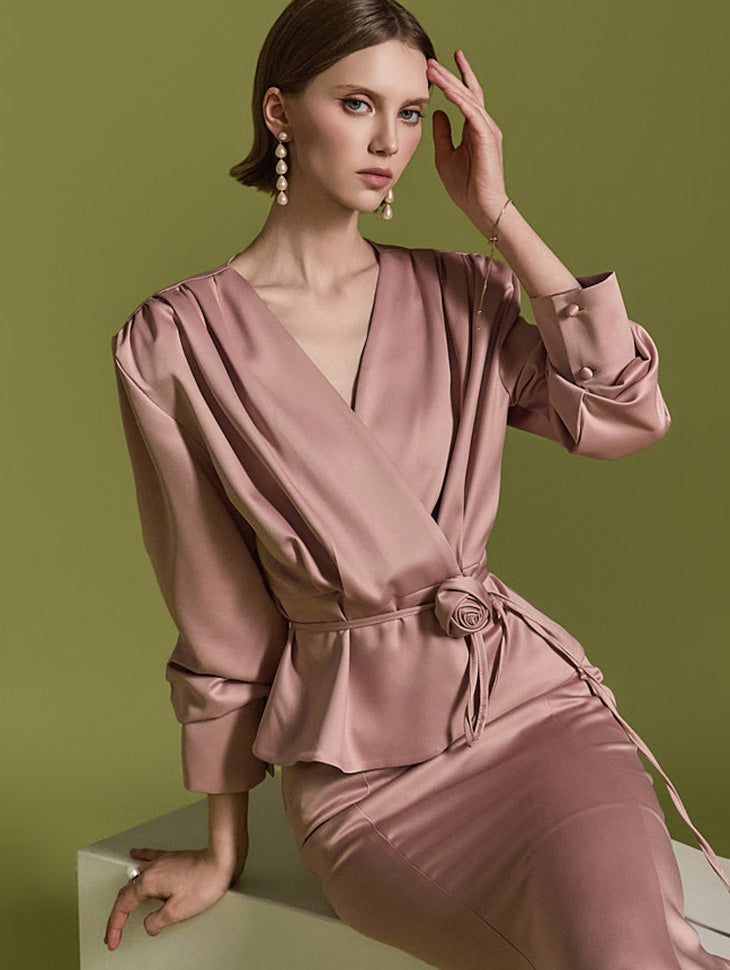 B3027 带肩带衬衫