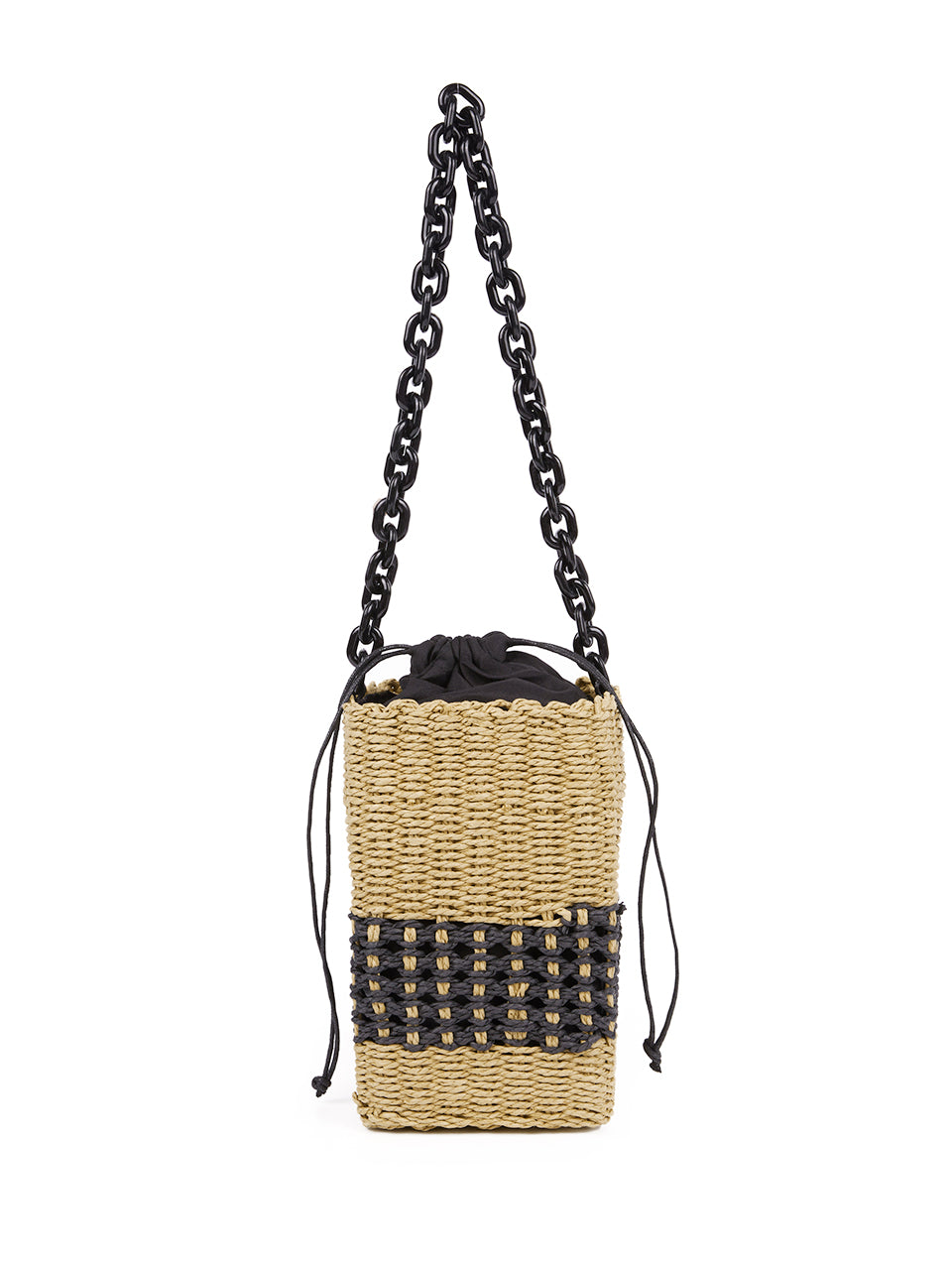 A-1584 Raffia Chain Bag