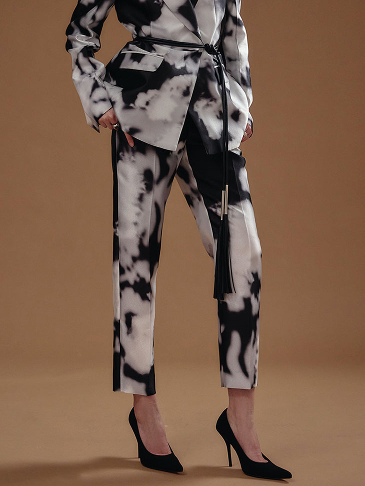 MBDP009 水彩画配色スリムストレートパンツ