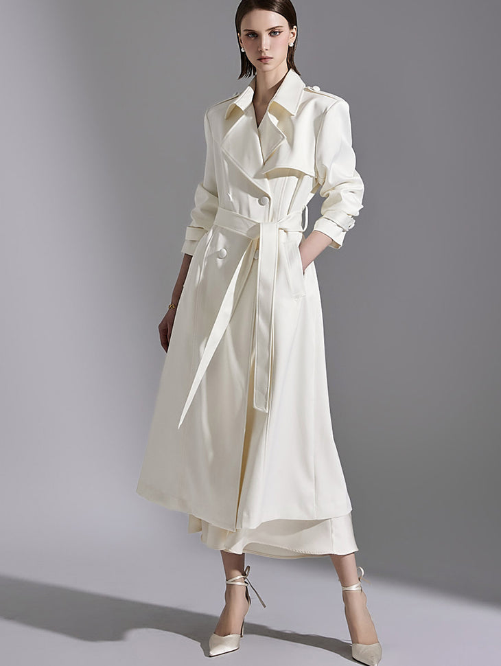 J2259 缎面风衣(肩带套装)