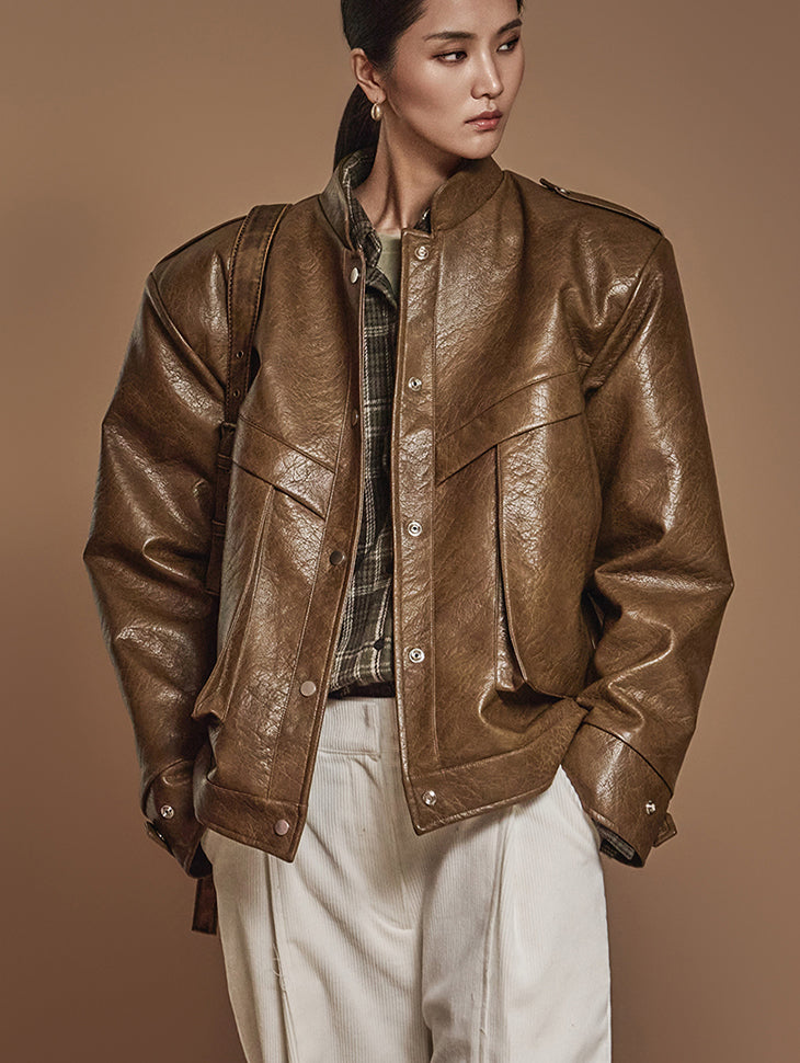 J2441 レザージャンパージャケット