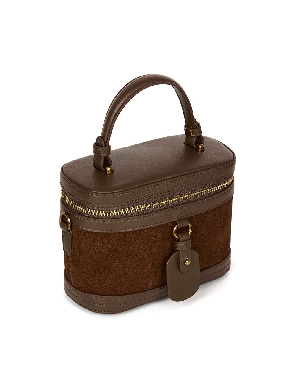 A-1622 皮革绒面革手提包