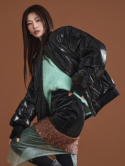 J2088 光沢パッド入りジャケット