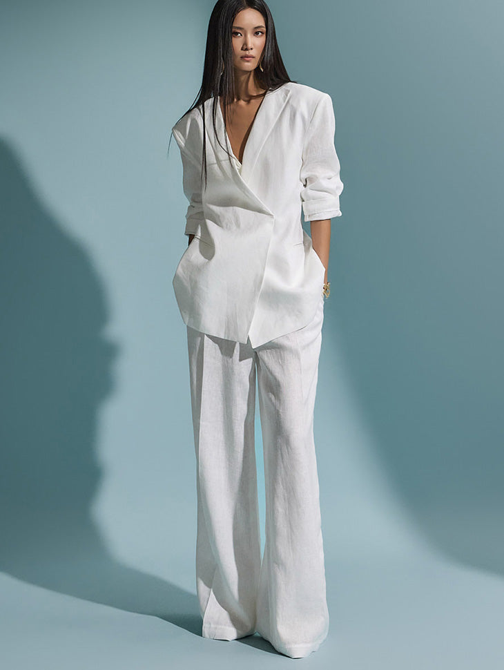 TP1886 リネンジャケット&スラックスセット