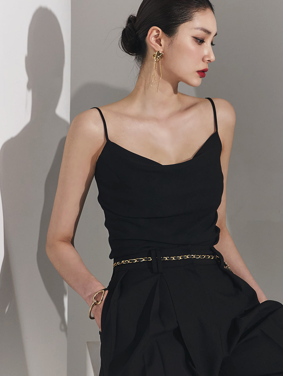 E3015 Cowl Neck Sleeveless