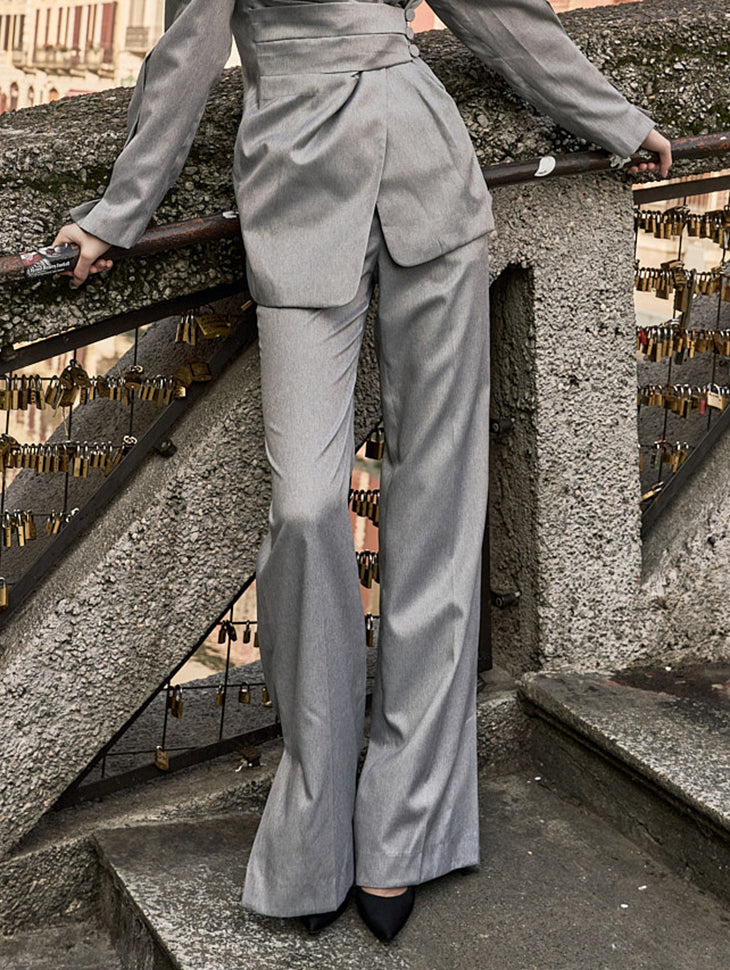 MBDP023 ピンタックワイドロングスラックス