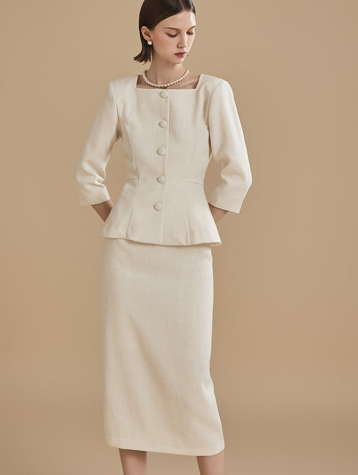 D4949 Jacket and Skirt Two-piece