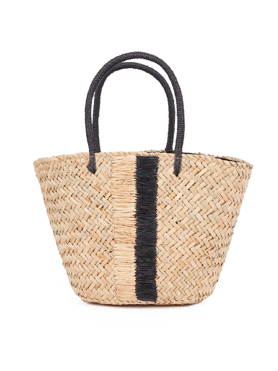 A-1580 Raffia Line Handle Bag