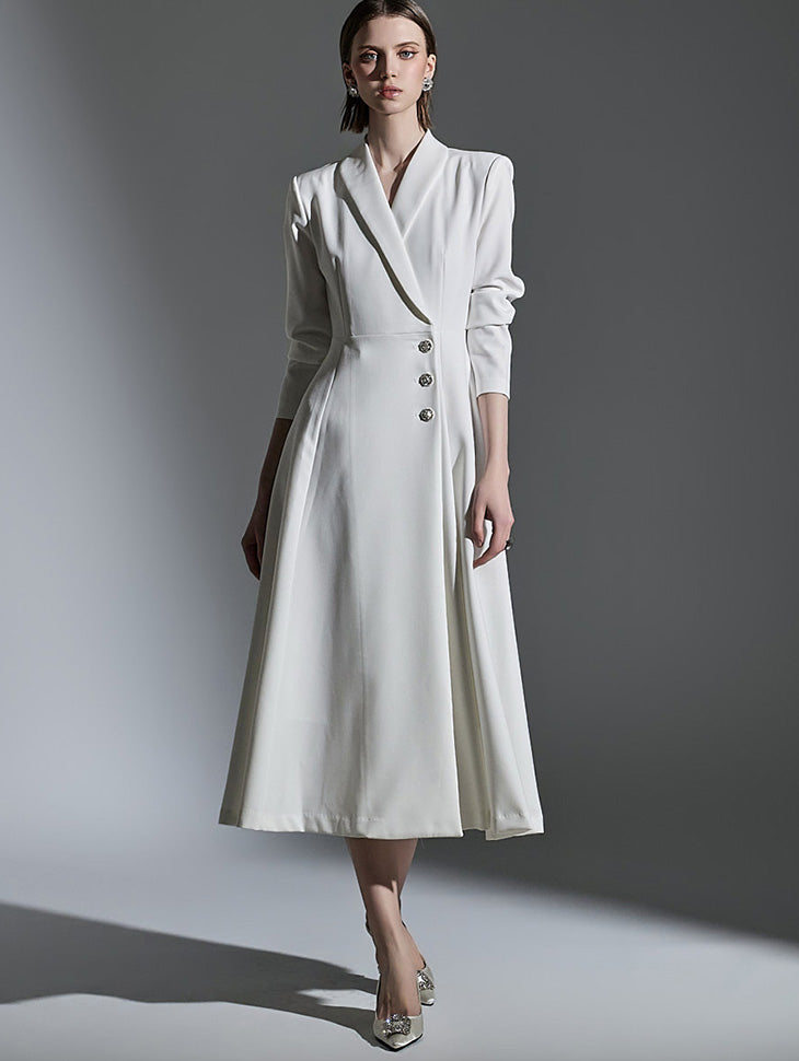 D4915 Cubic A-Line Midi Dress