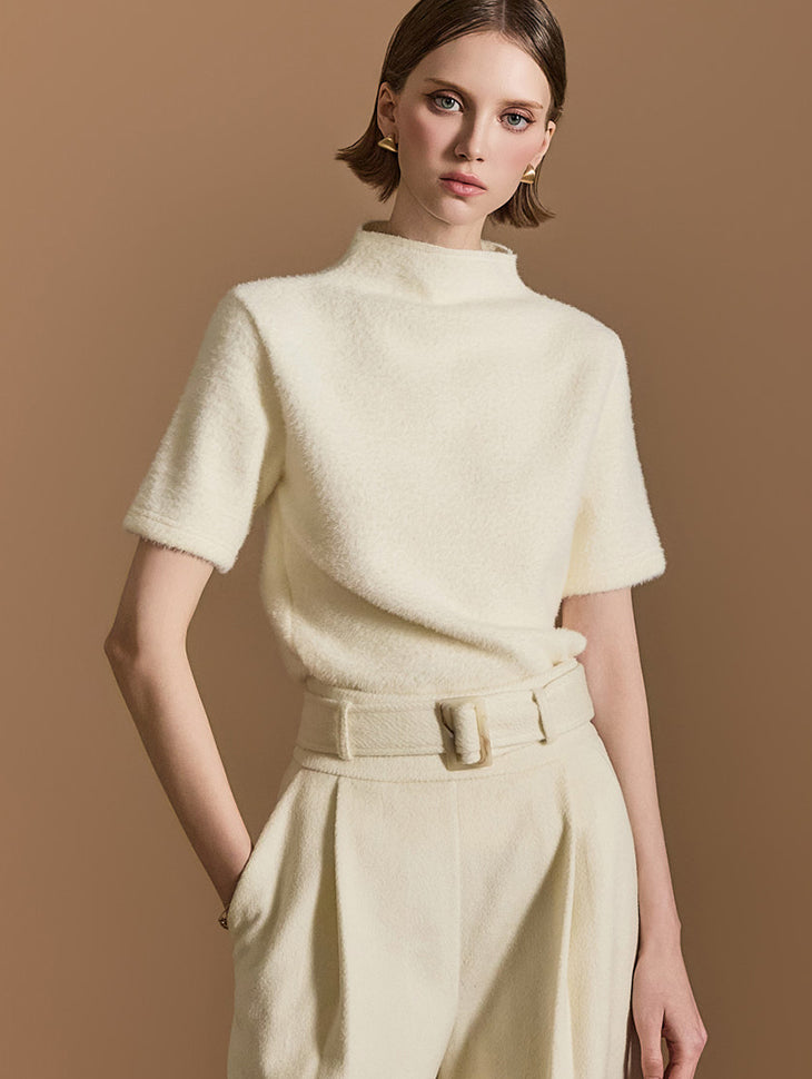 E3656 モックネックトップ