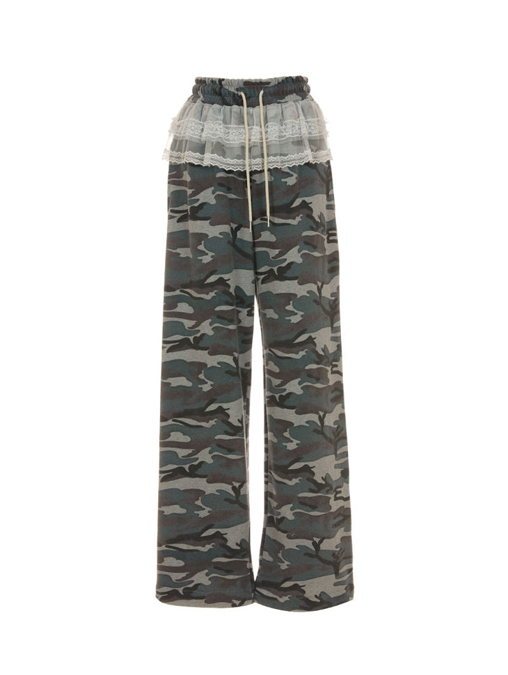 P3406 カモフラージュレースパンツ