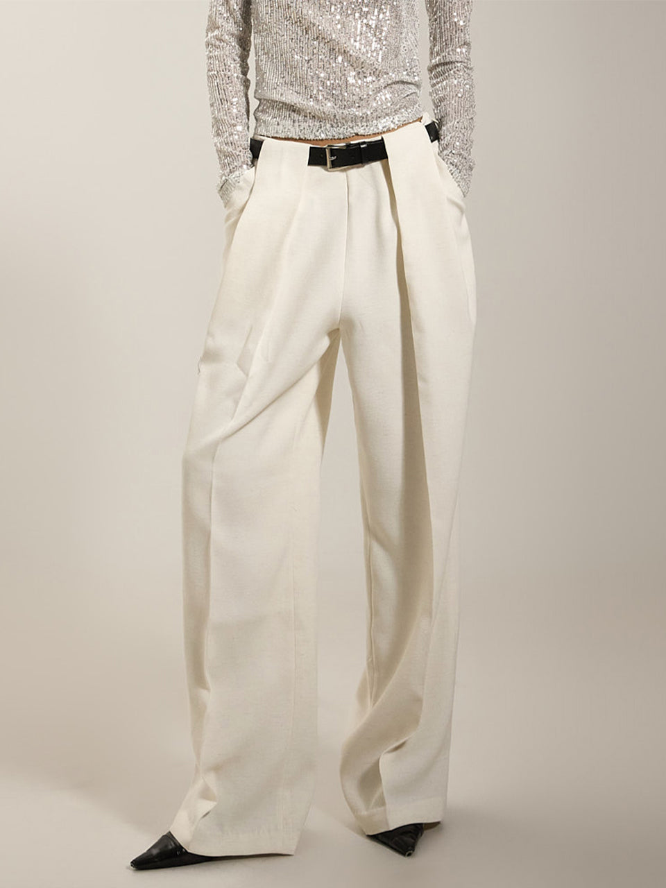 P3417 褶裥休闲裤