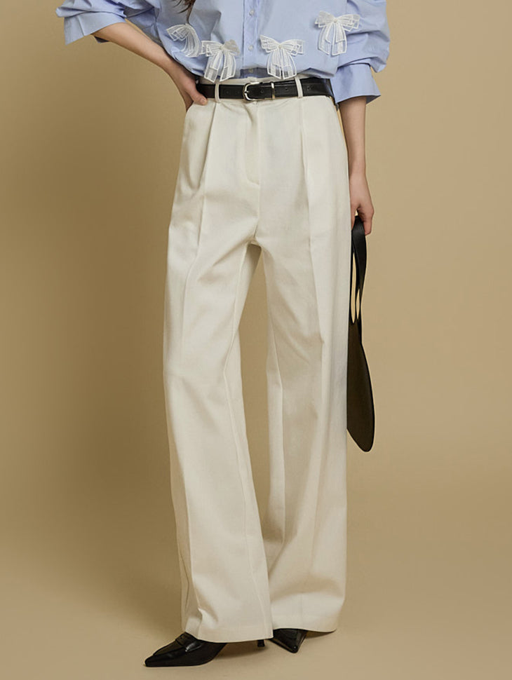 P3429 ピンタックパンツ