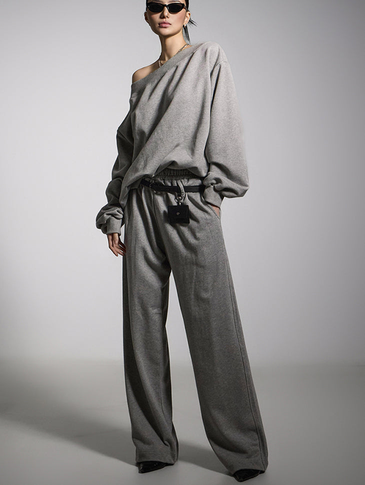 P3448 Wide Pants with Belt
